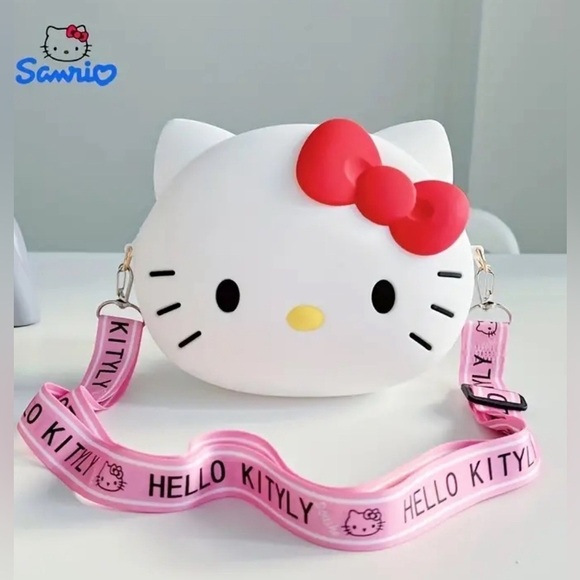 Hello Kitty Other - Hello Kitty Silicone Crossbody Purse NIP